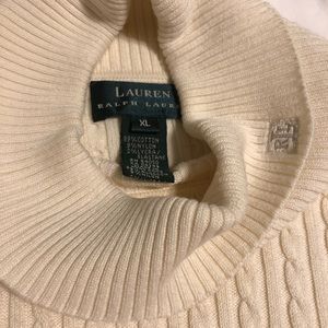 Ralph Lauren Cream Turtleneck Sweater